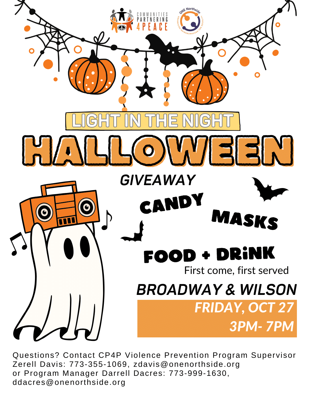 halloween giveaway broadway and wilson oct 27