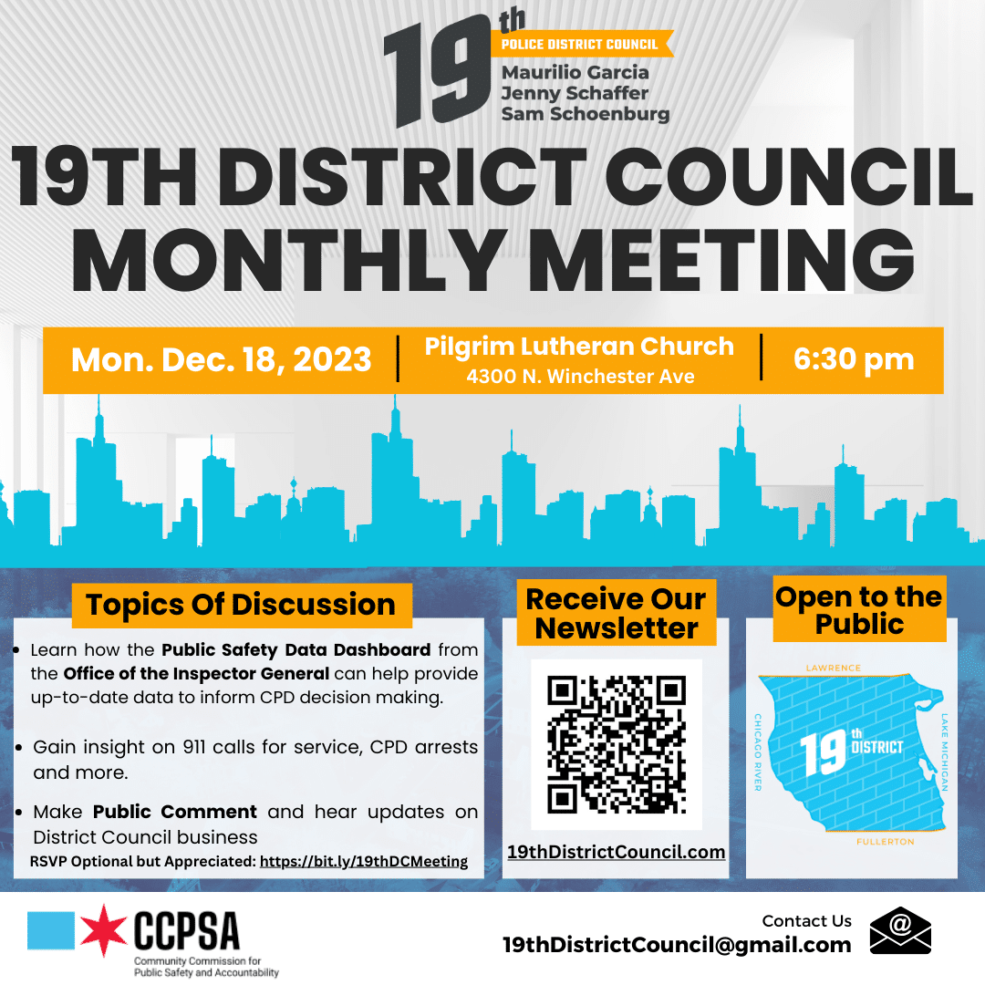 19th District Council Meeting, Dec 18, 2023 Pilgrim Lutheran Church