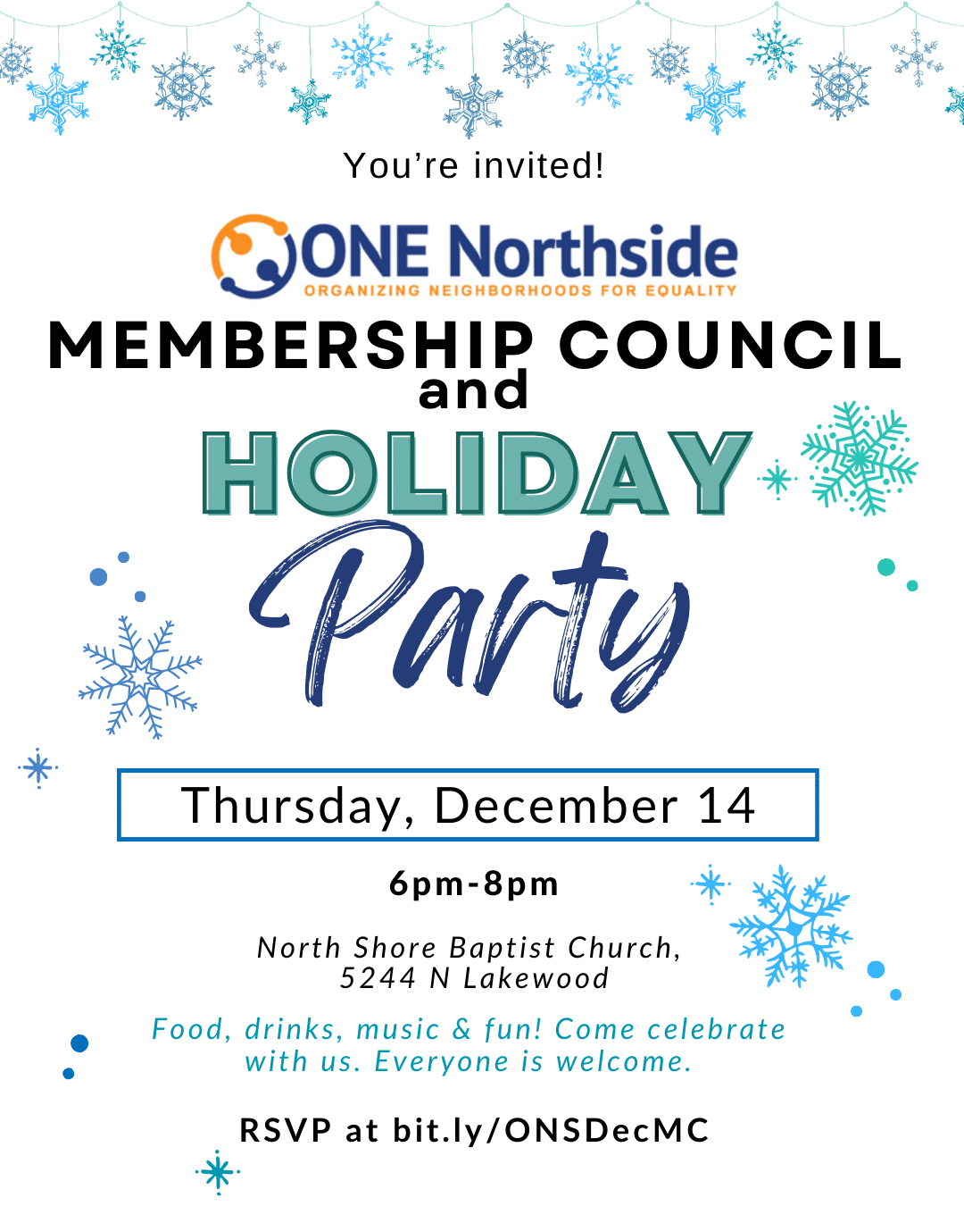 holiday party dec 14