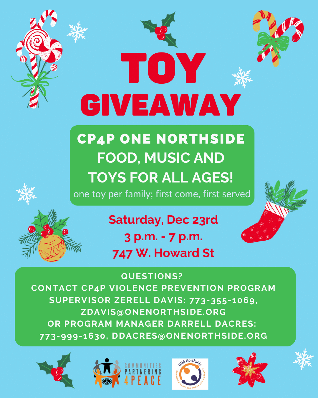 toy giveaway rogers park december 23