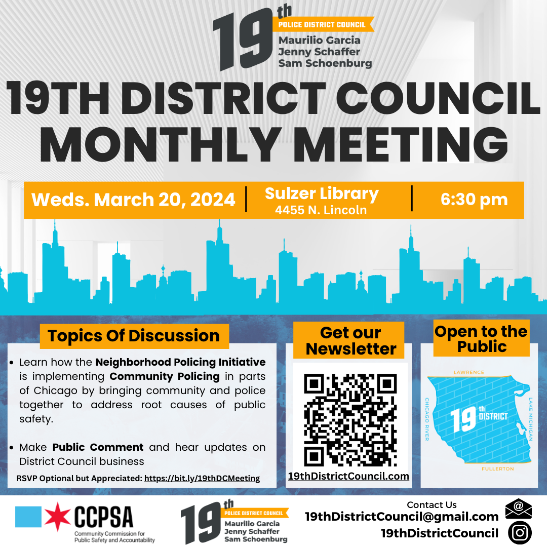 19th District Council Monthly Meeting