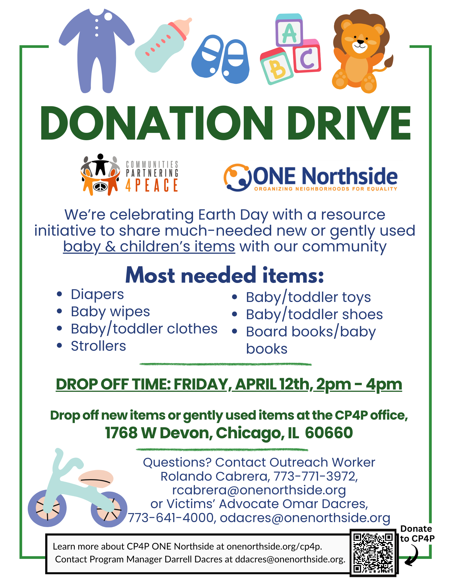 donation drive earth day