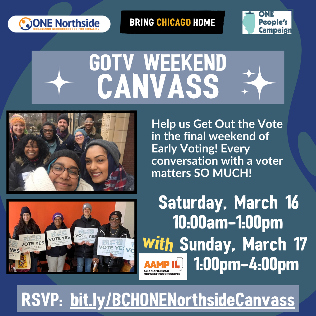 Get out the vote weekend canvass