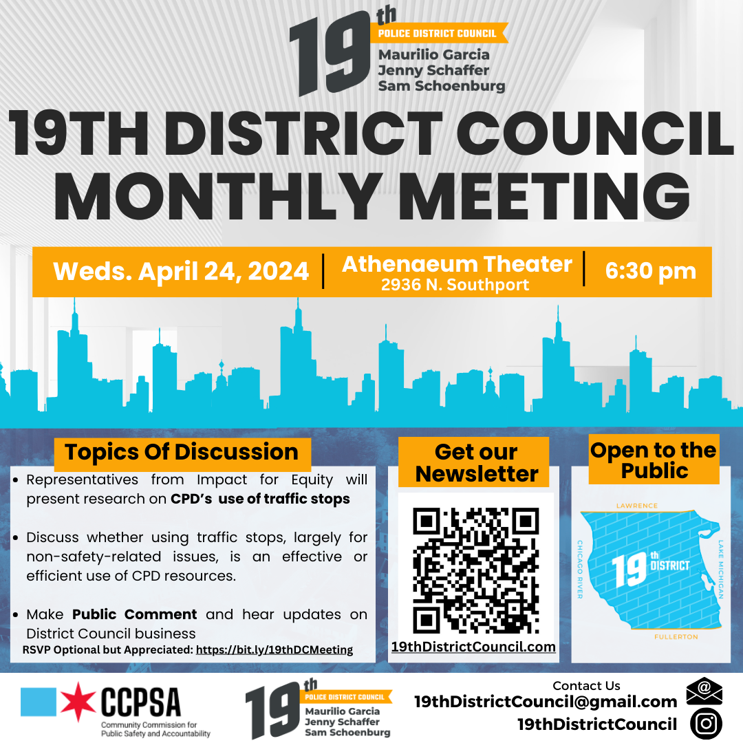 19th District Council Monthly Meeting