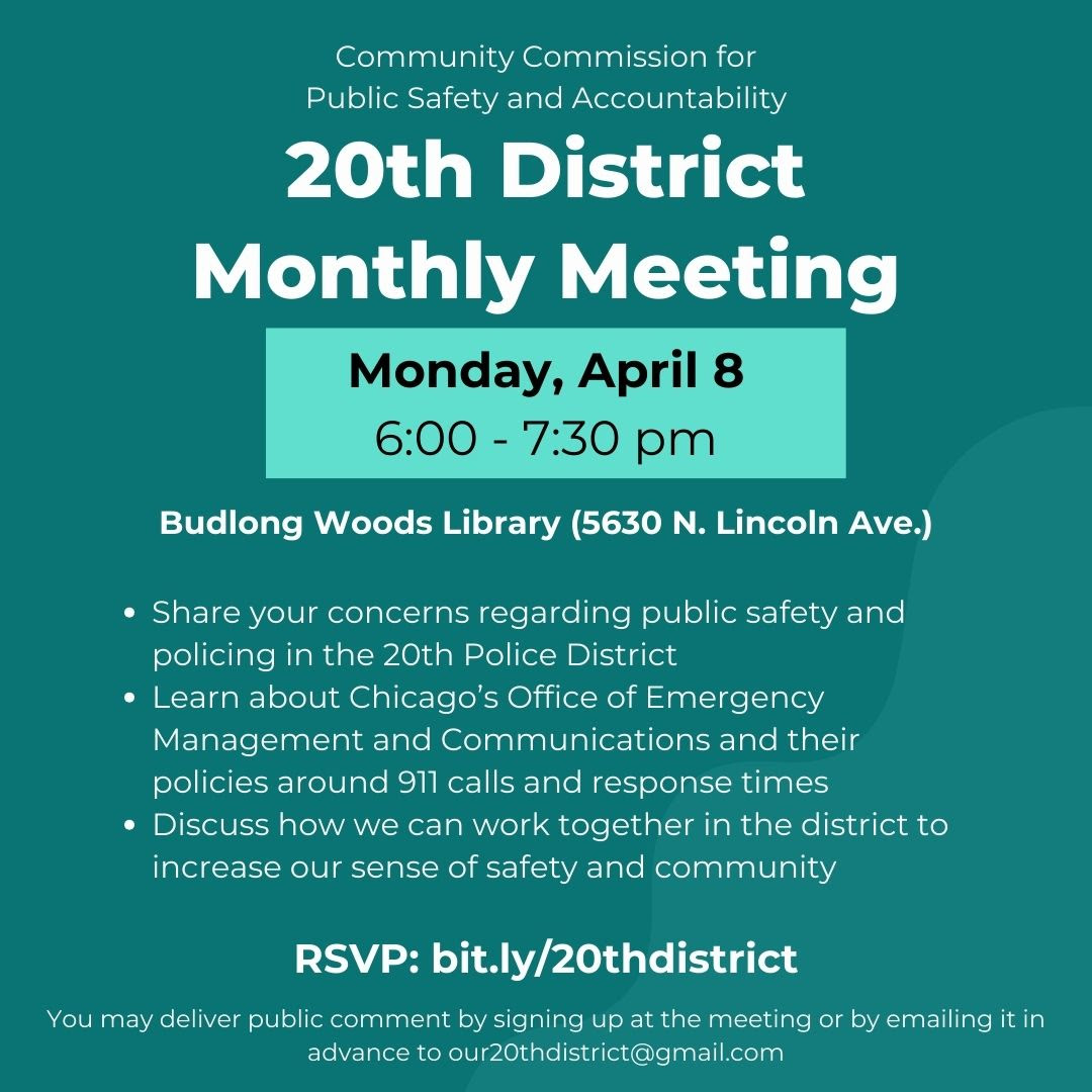 20th District Council Monthly Meeting