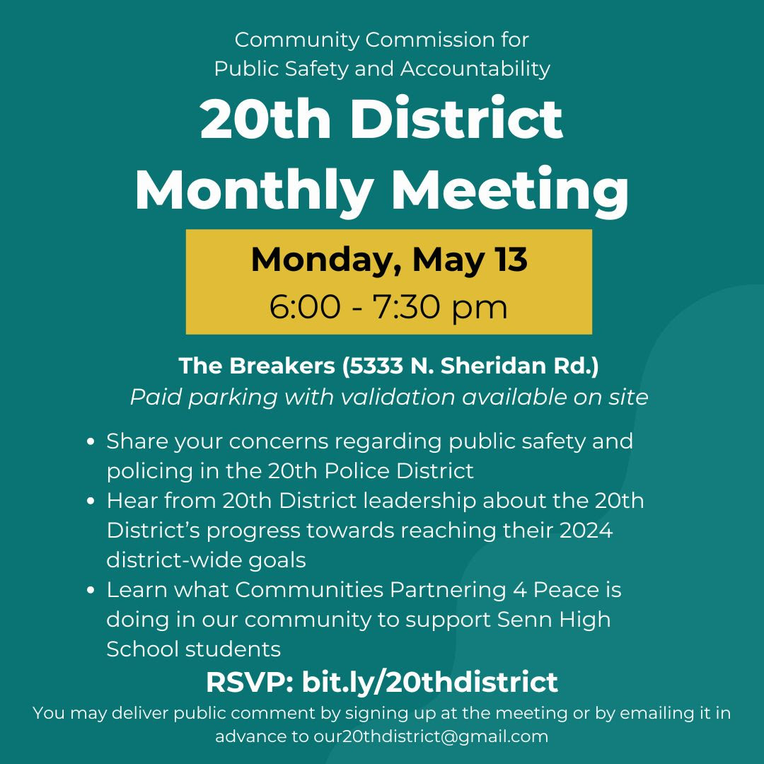 20th District Council Monthly Meeting