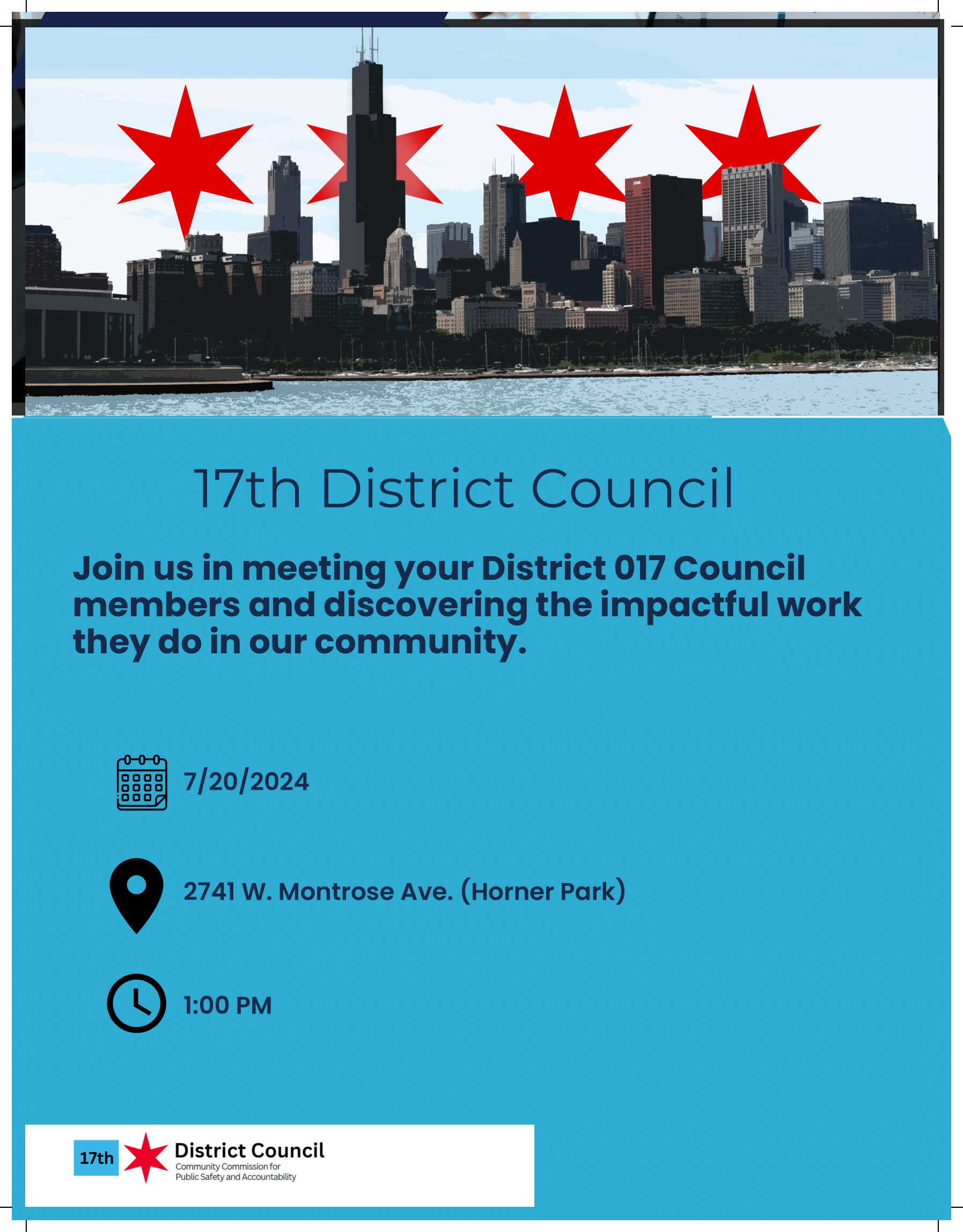 17th District Council Monthly Meeting Horner Park