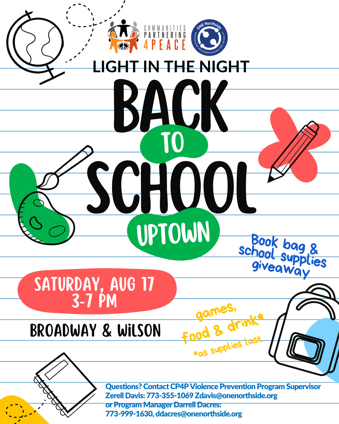 Back to School event Uptown August 17