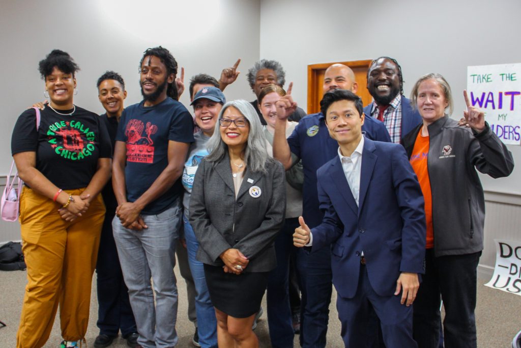 A group of smiling people, the elected officials